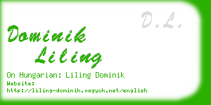 dominik liling business card